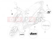 PIAGGIO Liberty 150 Plates - Emblems