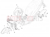 PIAGGIO Medley 150 ie ABS (RP8MB0200) Wheel huosing - Mudguard