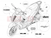 Plates - Emblems - Piaggio Medley 150 ie ABS (E4) (RP8MB0200) 2021
