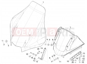 PIAGGIO MP3 400 Windshield - Glass