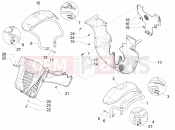 PIAGGIO MP3 400 Wheel huosing - Mudguard