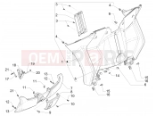 PIAGGIO MP3 500 Sport Advanced Front glove-box - Knee-guard panel