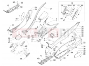 PIAGGIO MP3 500 Sport Advanced Central cover - Footrests