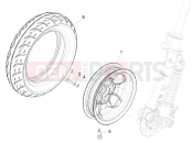PIAGGIO Piaggio 1 Moped Front wheel