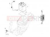 PIAGGIO Piaggio 1 Motorcycle Remote control switches - Battery - Horn