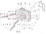PIAGGIO Typhoon 50 4T 4V (USA / CA) Cylinder head unit - Valve