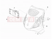 Front shield - Piaggio Zip 100 4T (APAC) 2013