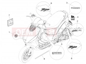 Plates - Emblems - Piaggio Zip 100 4T (APAC) 2013