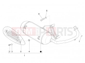 Silencer - Piaggio Zip 100 4T (APAC) 2013
