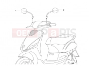 Driving mirror/s - Piaggio Zip 100 4T (APAC) 2014