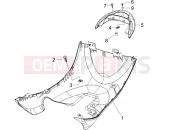 Side cover - Spoiler - Piaggio Zip 100 4T (APAC) 2014