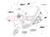 Plates - Emblems - Piaggio Zip 50 4T 25 Km/h 2019