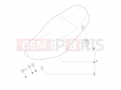 Saddle/seats - Piaggio Zip 50 4T 25 Km/h 2019