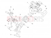 Throttle body - Injector - Induction joint - Piaggio Zip 50 4T 25 Km/h 2019