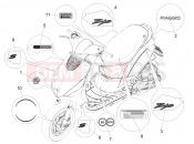 PIAGGIO Zip 50 4T 25 Km/h Plates - Emblems