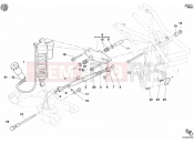 DUCATI 2003 Multistrada 1000 REAR SHOCK ABSORBER » SWING ARM