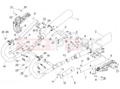 MOTOGUZZI Eldorado 1400 ABS (APAC) Exhaust pipe