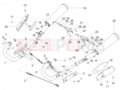 Exhaust pipe - Motoguzzi V7 III Stone Night Pack 750 2019