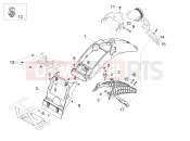 MOTOGUZZI V7 III Stone Night Pack 750 (USA) Rear mudguard