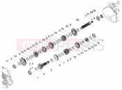 MOTOGUZZI V85 TT Travel Pack Gear box - Gear assembly