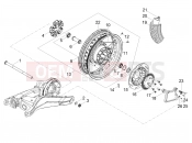 MOTOGUZZI V85 TT Travel Pack Rear wheel