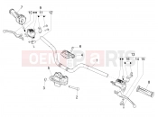 PIAGGIO Piaggio 1 Moped 25Km/h Handlebars - Master cil.