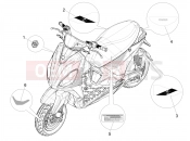 PIAGGIO Piaggio 1 Moped 25Km/h Plates - Emblems
