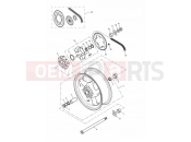 Triumph 2007 DAYTONA 600 & 650 Rear Wheel/Final Drive
