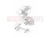 Triumph 1997 TRIDENT Rear Brake Caliper & Disc