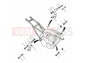 Triumph 1997 SPEED TRIPLE (CARBS) Linkage Carrier...