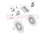 Triumph 2002 SPEED TRIPLE 141872 > 210444 Front Brake Caliper & Discs