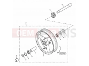 Triumph 2002 SPEED TRIPLE 141872 > 210444 Front Wheel