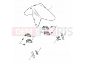 Triumph 2004 SPEED TRIPLE 141872 > 210444 Front Mudguard