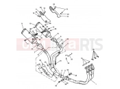 TRIUMPH SPEED TRIPLE 210445 > 461331 Exhaust System 281466
