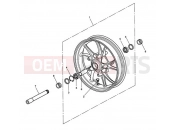 Triumph 2009 SPEED TRIPLE 210445 > 461331 Front Wheel 333179