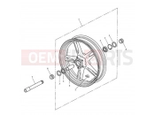 Triumph 2009 SPEED TRIPLE 210445 > 461331 Front Wheel 333178
