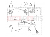 Triumph 2010 SPEED TRIPLE 210445 > 461331 Ignition Switch & Lock Set