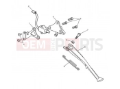 Triumph 2014 SPEED TRIPLE 461332 > 735437 Sidestand