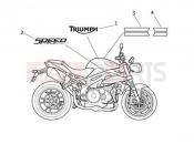 Triumph 2014 SPEED TRIPLE 461332 > 735437 Decals - ABS Special Edition