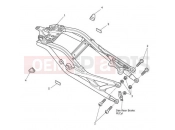 Triumph 2016 SPEED TRIPLE 461332 > 735437 Rear Sub-Frame & Fittings
