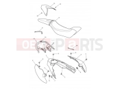 Triumph 2012 SPEED TRIPLE 461332 > 735437 Rear Bodywork & Seat