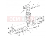 Triumph 2013 SPEED TRIPLE 461332 > 735437 Rear Suspension Unit & Linkage