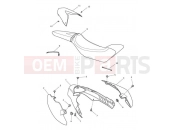 Triumph 2014 SPEED TRIPLE R > 735336 Rear Bodywork & Seat