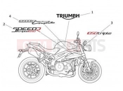 Triumph 2015 SPEED TRIPLE R > 735336 Decals 657553