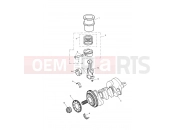 Triumph 2012 SPEED TRIPLE R > 735336 Crankshaft, Connecting Rods...