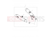 Triumph 2021 STREET TWIN Silencer, Pair, Hom
