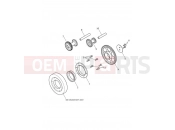 Triumph 2020 Thruxton RS Starter Drive Gears
