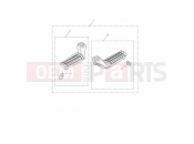 Triumph 2017 BONNEVILLE T100 Front Footrest, Pair