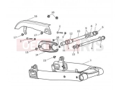 Triumph 2017 BONNEVILLE T100 BLACK Swingarm Assembly