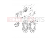 Triumph 2010 SPEEDMASTER EFI Front Brake Caliper & Disc